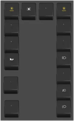 Relés en la caja de control