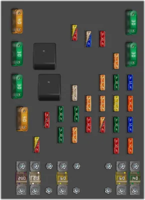 Panel de fusibles del motor [Gasolina]