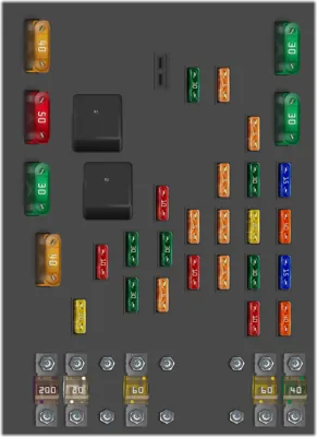 Panel de fusibles del motor [Diesel]
