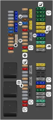 Espacio para los pies del conductor/pasajero delantero