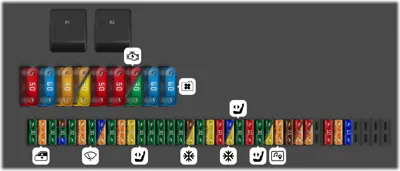 Diagrama de la caja de fusibles del compartimento de pasajeros