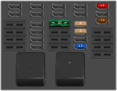 Caja de fusibles del lado del conductor