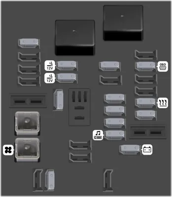 Bloque de fusibles del tablero de instrumentos