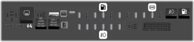 Bloque de fusibles trasero debajo del asiento (Lado del pasajero)