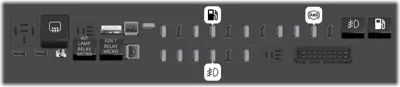 Bloque de fusibles trasero debajo del asiento (Lado del pasajero)