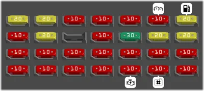 Bloque de fusibles del compartimiento del motor
