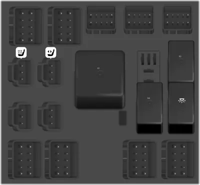 Bloque de fusibles del tablero de instrumentos central