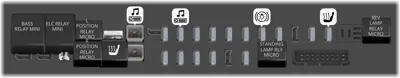 Bloque de fusibles trasero debajo del asiento (Lado del conductor)