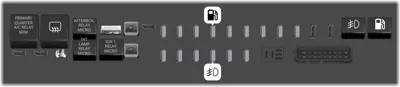 Bloque de fusibles trasero debajo del asiento (lado del pasajero)