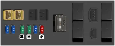 Caja de fusibles en el compartimiento del motor [Alto K10]