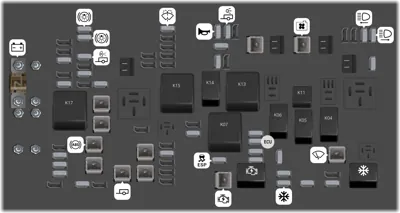 Bloque de fusibles compartimiento de motor