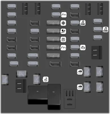 Bloque de fusibles del tablero de instrumentos