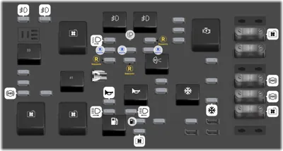 Bloque de fusibles del compartimiento del motor