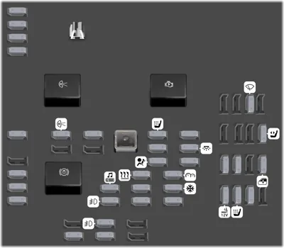 Bloque de fusibles en el tablero de instrumentos