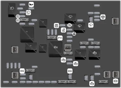 Bloque de fusibles del compartimiento del motor