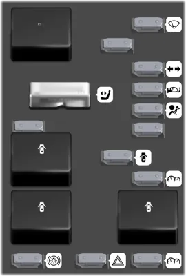 Bloque de Fusibles del Panel de Instrumentos -- Lado del Conductor
