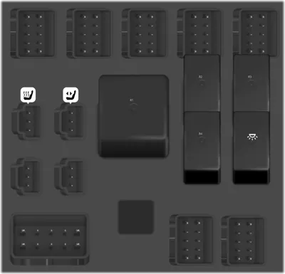 Bloque de fusibles del panel de instrumentos central