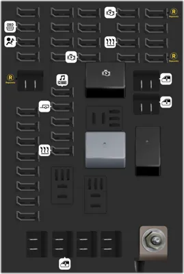 Caja de fusibles del tablero de instrumentos