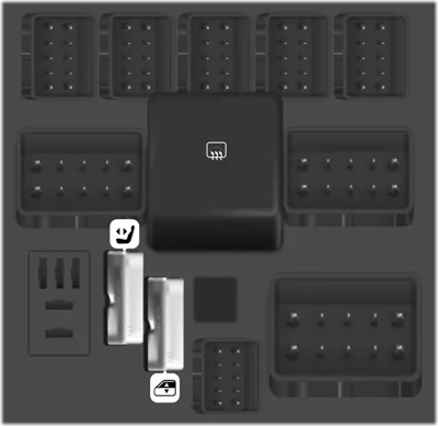 Bloque de fusibles del panel de instrumentos central