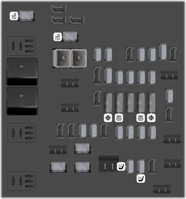 Bloque de fusibles del tablero de instrumentos (Izquierdo)