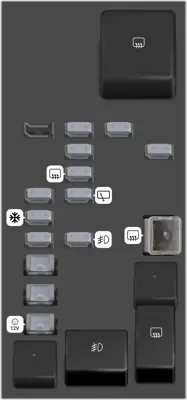 Bloque de fusibles del compartimiento trasero