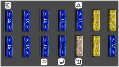 Bloque de fusibles del tablero de instrumentos