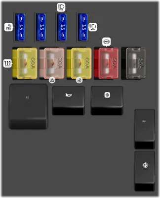 Bloque de Fusibles del Compartimiento del Motor