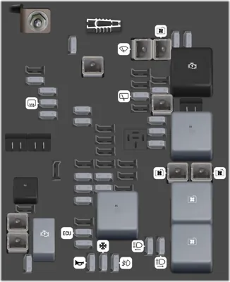 Bloque de fusibles compartimiento de motor