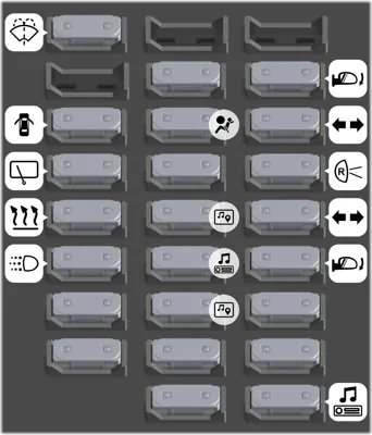 Bloque de Fusibles del Tablero de Instrumentos - Lado de Fusibles