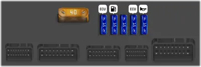 Fusibles del Módulo de Control de Relés