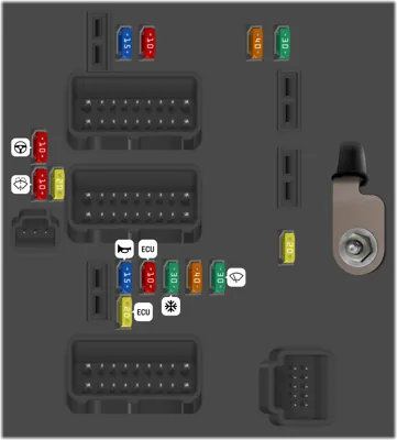 FUSIBLES COMPARTIMENTO MOTOR
