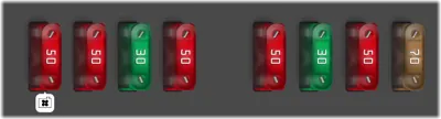 Compartimento del motor -Elementos adicionales en el lateral