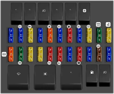 Panel de fusibles interior