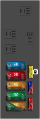Caja de fusibles en el capó