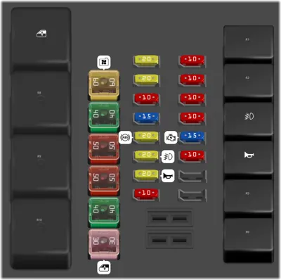Engine fuse box