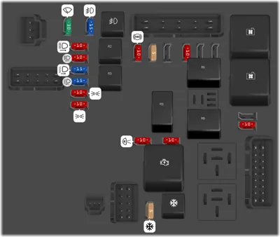 Caja de fusibles en el compartimento del motor #1 [EV]