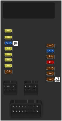 Central de fusibles del tablero de instrumentos