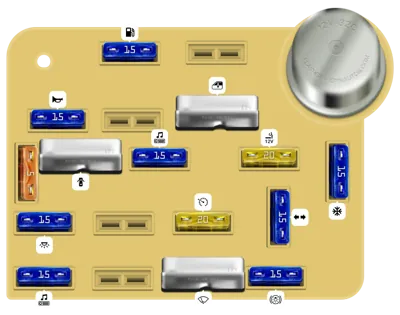 Caja de fusibles interior