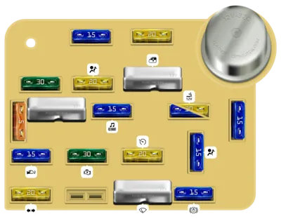 Panel de fusibles interior