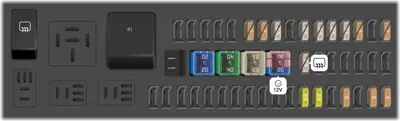 Caja de fusibles del compartimento de equipaje