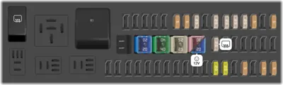 Caja de fusibles del compartimento de equipaje