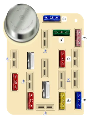 Caja de fusibles interior