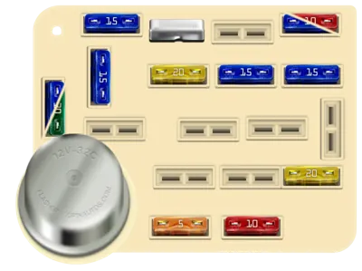 Bloque de fusibles del panel interno