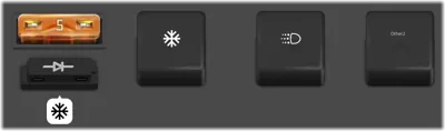 Caja de relés auxiliar (sin DRL)