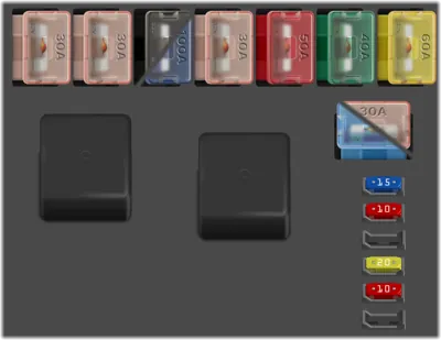 Caja de fusibles en el motor (Ver. 1)