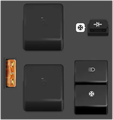 Caja de relés auxiliar (sin DRL)