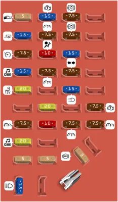 Caja de fusibles del compartimento de pasajeros