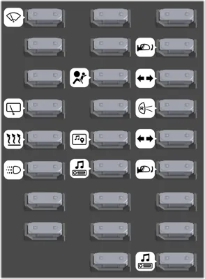 Bloque de fusibles en el tablero de instrumentos - Lado de Fusibles