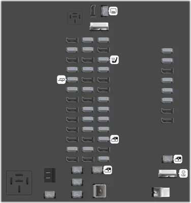 Fusiblera del Habitáculo (Trasera)