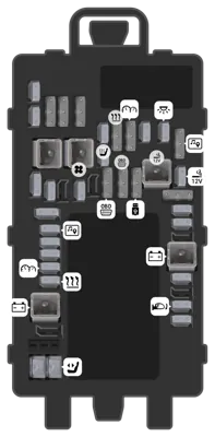 Bloque de fusibles del tablero de instrumentos (Derecho)